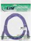 InLine Patchcord SF/UTP, Cat.5e, fioletowy 0.25m (72522P) 1