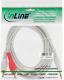 Kabel InLine Jack 3.5mm - RCA (Cinch) x2 7.5m biały (89928W) 1