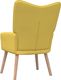 vidaXL Fotel, 62 x 68,5 x 96 cm, musztardowy, obity tkaniną 4