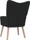 vidaXL Fotel, 62 x 68,5 x 96 cm, czarny, obity tkaniną 4