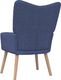 vidaXL Fotel, 62 x 68,5 x 96 cm, niebieski, obity tkaniną 4
