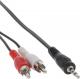 Kabel InLine Jack 3.5mm - RCA (Cinch) x2 0.5m czarny (89944) 1