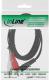 Kabel InLine Jack 3.5mm - RCA (Cinch) x2 0.5m czarny (89944) 1