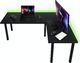 Biurko Marco Game Corner Czarne 207 cmx68 cm 1