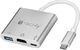 Stacja/replikator Techly USB-C (IADAP USB31-HDMIPTY) 2