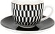Florina Filiżanka porcelanowa Florina Black Avenue Chanella 240 ml czarno-biała 1