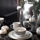 Florina Filiżanka porcelanowa Florina Black Avenue Chanella 240 ml czarno-biała 3