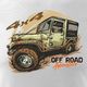 Topslang Koszulka rajdowa z jeepem jeep offroad off road off-road 4x4 męska biała REGULAR L 1