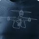 Topslang Koszulka z dronem dron drone quadrocopter męska granatowa REGULAR S 2