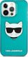 Karl Lagerfeld Etui Karl Lagerfeld KLHCP13LCHTRB Apple iPhone 13 Pro niebieski/blue hardcase Glitter Choupette Fluo 2