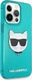Karl Lagerfeld Etui Karl Lagerfeld KLHCP13LCHTRB Apple iPhone 13 Pro niebieski/blue hardcase Glitter Choupette Fluo 3