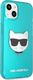 Karl Lagerfeld Etui Karl Lagerfeld KLHCP13SCHTRB Apple iPhone 13 mini niebieski/blue hardcase Glitter Choupette Fluo 3