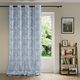 AmeliaHome CURT/AH/VELVET/SILVERLEAVES/BLUE/140X245 2