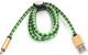 Kabel USB Platinet USB-A - microUSB 1 m Zielony (PUCLC1G) 1