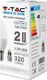V-TAC Żarówka LED V-TAC 3.5W E14 Świeczka Pilot VT-2214 6400K+RGB 320lm 2