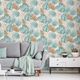 DUTCH WALLCOVERIN DUTCH WALLCOVERINGS Tapeta w liście monstery, zielona 1