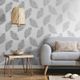 DUTCH WALLCOVERIN DUTCH WALLCOVERINGS Tapeta Fawning Feather, jasnoszara 1