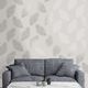 DUTCH WALLCOVERIN DUTCH WALLCOVERINGS Tapeta Fawning Feather, jasnoszara 4