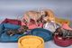 Ami Play AMIPLAY- Legowisko owalne Montana bordowe- M 1