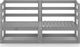 vidaXL 2-osobowa sofa ogrodowa, szara, lite drewno sosnowe 1