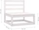 vidaXL 4-osobowa sofa ogrodowa, biała, lite drewno sosnowe 5