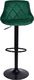 Gmm Group Hoker krzesło barowe CYDRO BLACK zielone Velvet universal 1