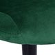 Gmm Group Hoker krzesło barowe CYDRO BLACK zielone Velvet universal 7
