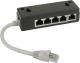 InLine Splitter ISDN 5x RJ45 żeński 15cm Kabel z terminal resistors (69935) 1