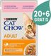Purina PURINA Cat Chow Adult Łosoś i zielona fasolka 85g Saszetka 20+6 GRATIS 1