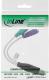 Adapter USB InLine USB - PS/2 x2 Biały  (33386) 1