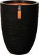 Capi Capi Elegancka donica Nature Rib, 46x58 cm, czarna, KBLR783 1