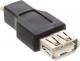 Adapter USB InLine microUSB - USB Czarny  (31608) 1