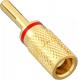InLine Końcówka Bananowa, Plug męska pozłacana, czerwona, 4mm (99112E) 1