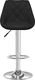 vidaXL Krzesło barowe, czarne, sztuczna skóra 3