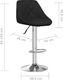 vidaXL Krzesło barowe, czarne, sztuczna skóra 7