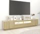 vidaXL Szafka TV z oświetleniem LED, dąb sonoma, 200x35x40 cm 3