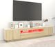 vidaXL Szafka TV z oświetleniem LED, dąb sonoma, 200x35x40 cm 4