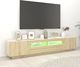 vidaXL Szafka TV z oświetleniem LED, dąb sonoma, 200x35x40 cm 5