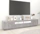 vidaXL Szafka pod TV z oświetleniem LED, szarość betonu, 200x35x40 cm 3