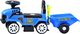 Jeździk Traktor z przyczepą niebieski (ZA3746) 3