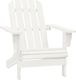 vidaXL Krzesło ogrodowe Adirondack ze stolikiem, jodłowe, białe 5