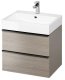 Cersanit S522-021 SZAFKA PODUMYWALKOWA VIRGO 60 SZARA UCHW CZARNY ZMONT. // CER.VIRGO-60-SZARA-UCH-CZ 1