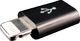 Adapter USB PowerNeed Lightning - microUSB Czarny  (I5M) 4