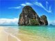 Artgeist Fototapeta - Egzotyczny krajobraz - plaża Railay, Tajlandia : Kolor - biały, Rozmiar - 200 x 154 1