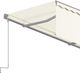 vidaXL Automatycznie zwijana markiza z zasłoną, 3x2,5 m, kremowa 5