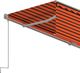 vidaXL Automatyczna markiza z zasłoną, 4x3 m, pomarańczowo-brązowa 4