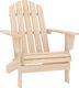 vidaXL Krzesło ogrodowe Adirondack z podnóżkiem i stolikiem, jodłowe 8