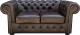 Chesterfield Sofa Chesterfield Original Classic skóra naturalna 2 os. 1
