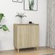 vidaXL Szafka z drewnianymi nóżkami, dąb Sonoma, 60x35x70 cm, płyta 1