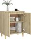 vidaXL Szafka z drewnianymi nóżkami, dąb Sonoma, 60x35x70 cm, płyta 4